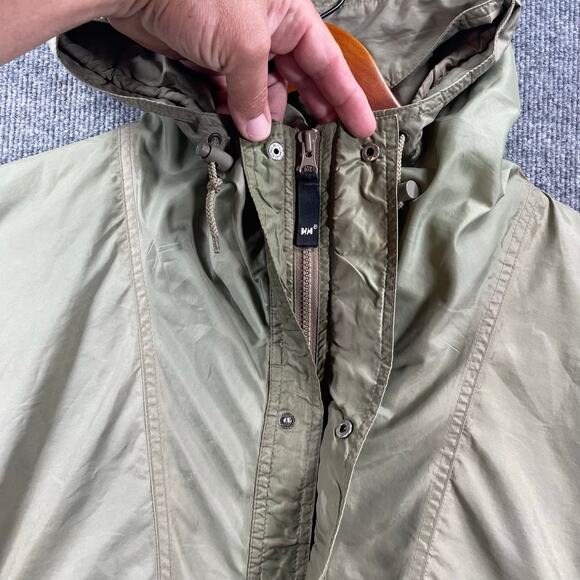 Helly Hansen Packable Wind Jacket Men's XL Green Full Zip Pockets Mesh Nylon - Picture 3 of 10